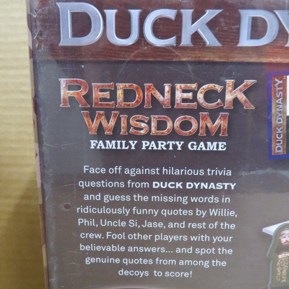 Duck Dynasty Redneck Wisdom Family Party Game, Over 500 Quotes & Questions NIB - Picture 3 of 7